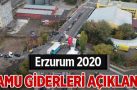 Erzurum 2020 kamu giderleri açıklandı