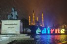 Edirne’de kar yağışı başladı