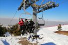 Yaşadıkları ilde kar olmadığı için Erzurum’a kayak yapmaya geldiler