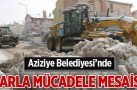 Aziziye Belediyesi’nde karla mücadele mesaisi