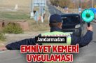 Jandarmadan emniyet kemeri uygulaması