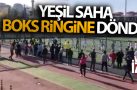 Yeşil sahada futbolcular boksöre dönüştü